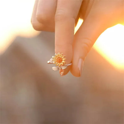 To My Daughter - Sunflower Fidget Ring