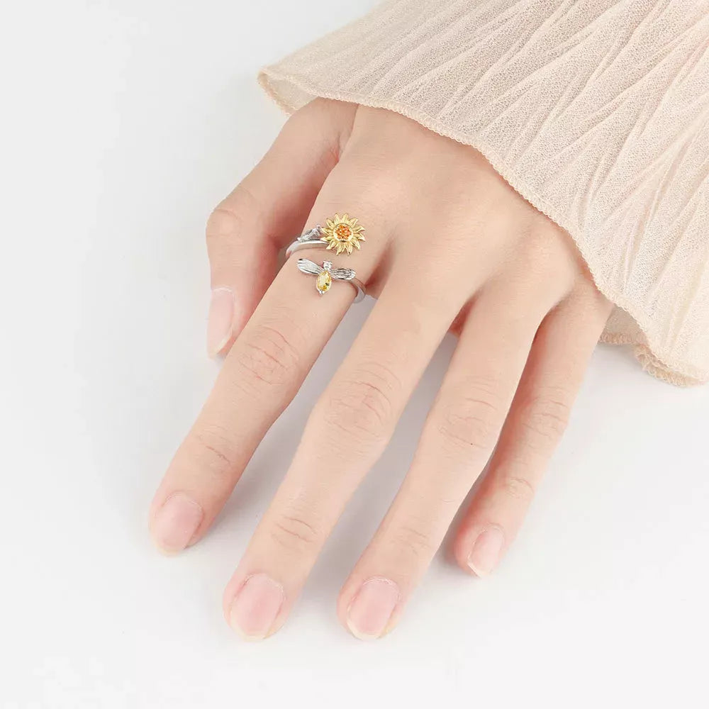 To My Daughter - Sunflower Fidget Ring