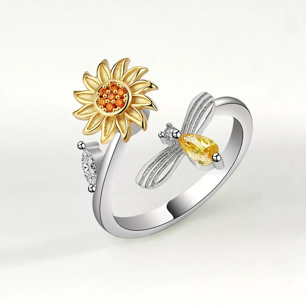 To My Daughter - Sunflower Fidget Ring