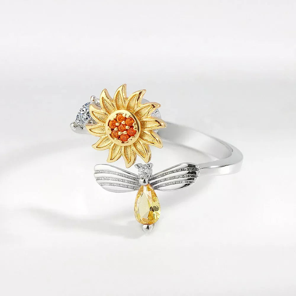 To My Daughter - Sunflower Fidget Ring