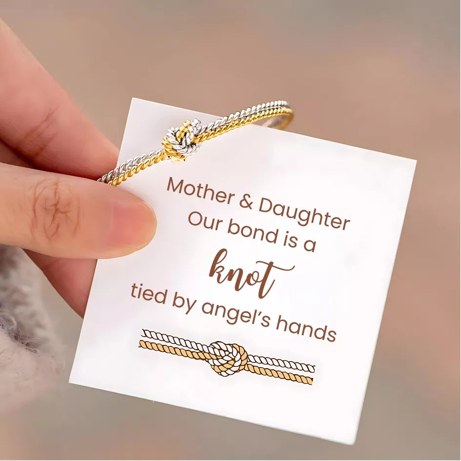 Mother & Daughter – Knot Bracelet – Tied By Angels Hands