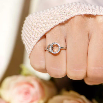 Mother Daughter Forever Linked Ring