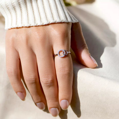 Mother Daughter Forever Linked Ring