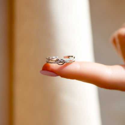 Mother & Daughter - Forever Linked Heart Ring