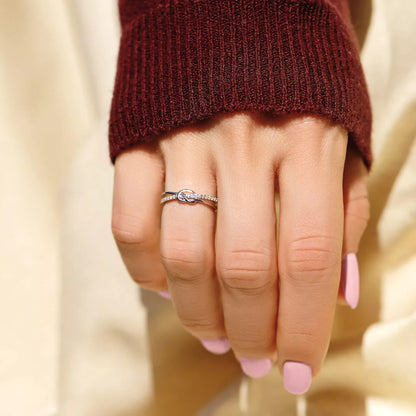 Mother & Daughter - Forever Linked Heart Ring