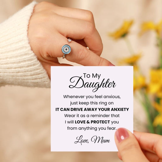 To My Daughter – Evil Eye Fidget Ring