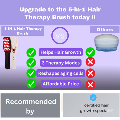 5 in 1 Hair Therapy Brush + Free Gift